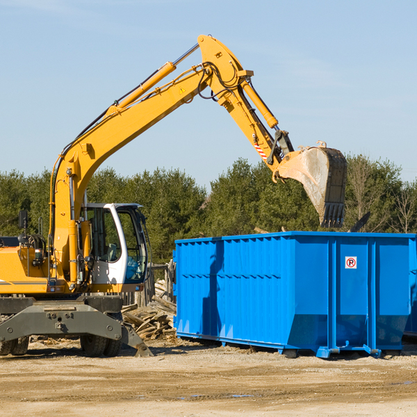 how many times can i have a residential dumpster rental emptied in Chilchinbito